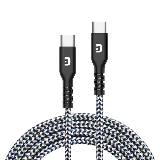 高耐久充電ケーブル SuperCord 100W USB-C to USB-C ブラック