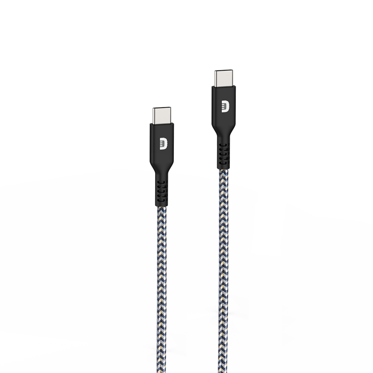 高耐久充電ケーブル SuperCord 100W USB-C to USB-C ブラック